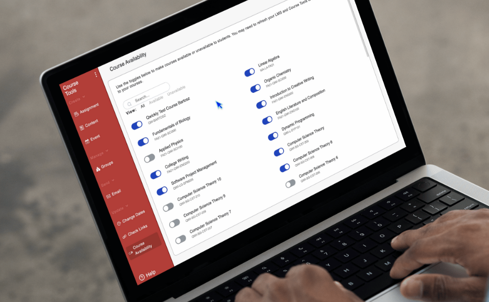 Manage Course Availability with Qwickly Course Tools